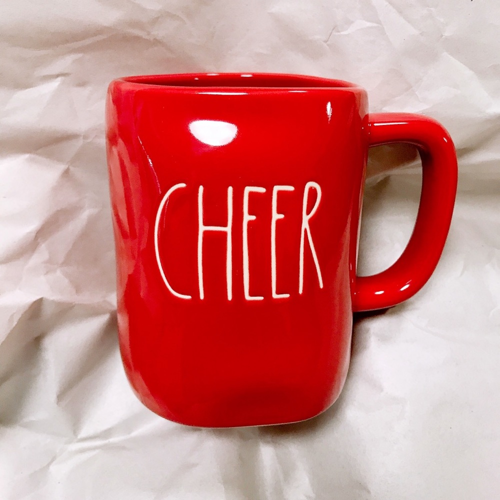 Rae Dunn Cheer red Christmas mug